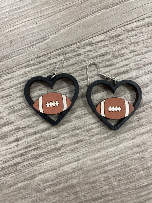 Football earrings