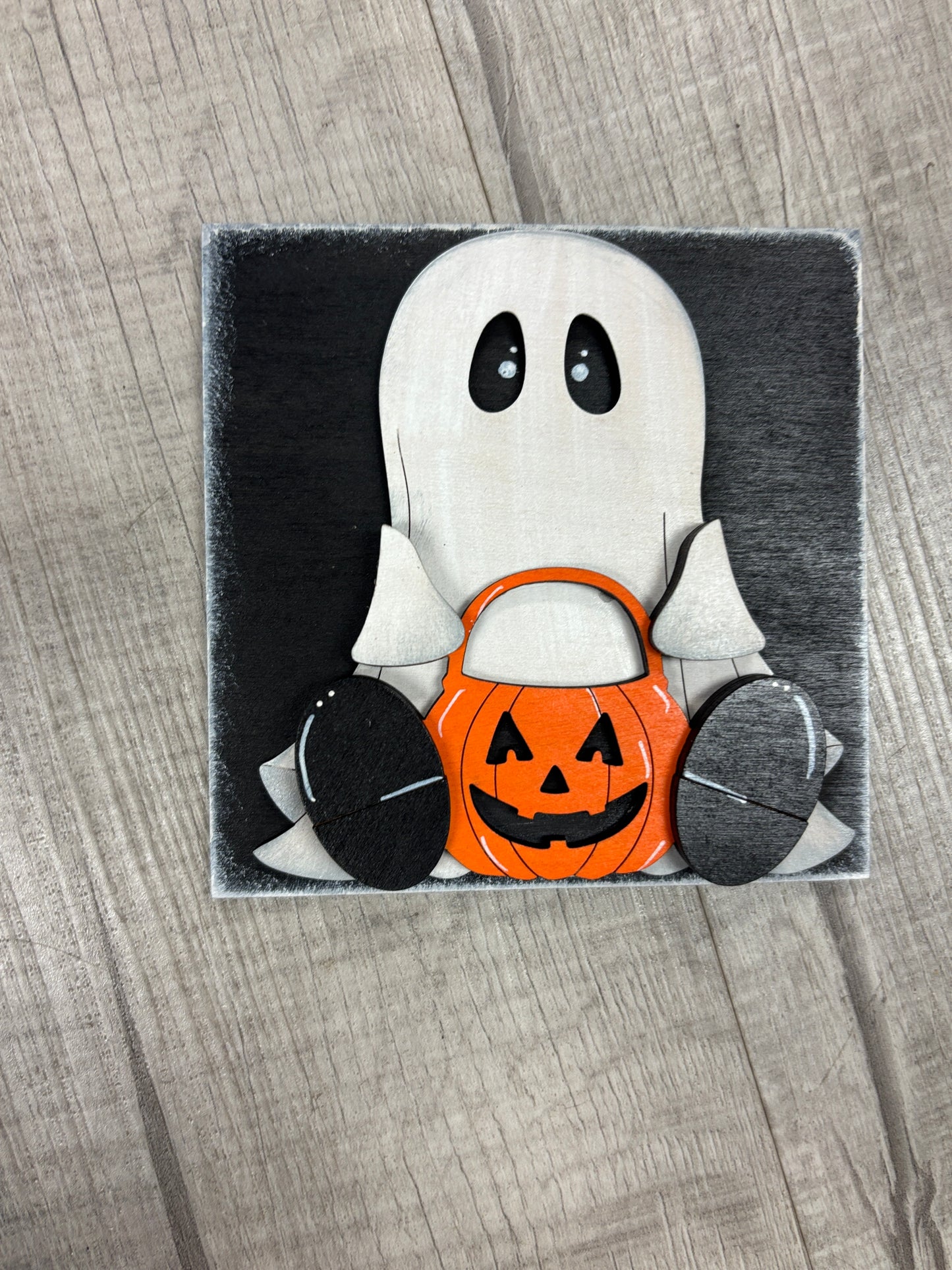 Ghost Halloween interchangeable square & rectangle inserts