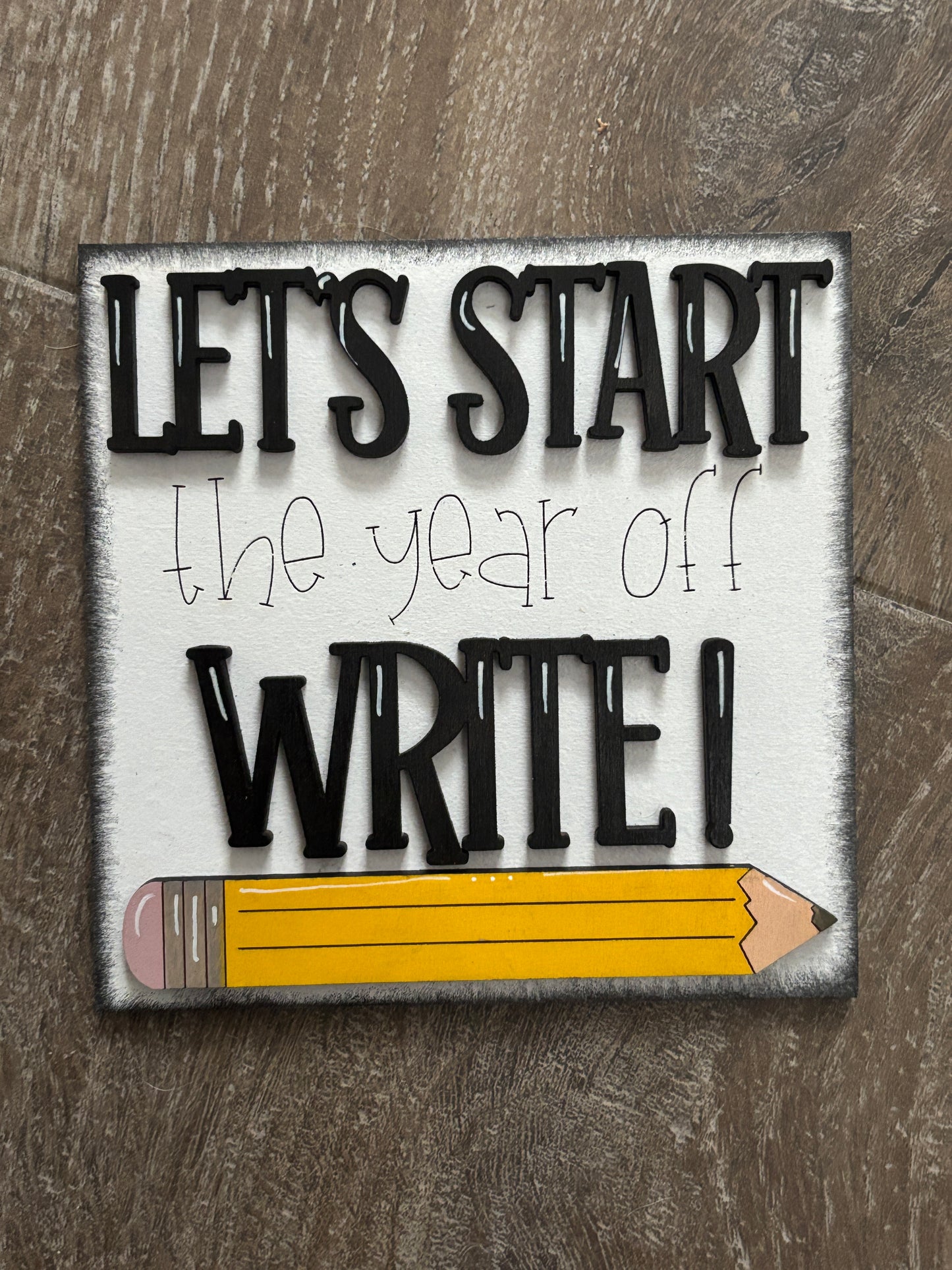 Teacher/school themed square inserts