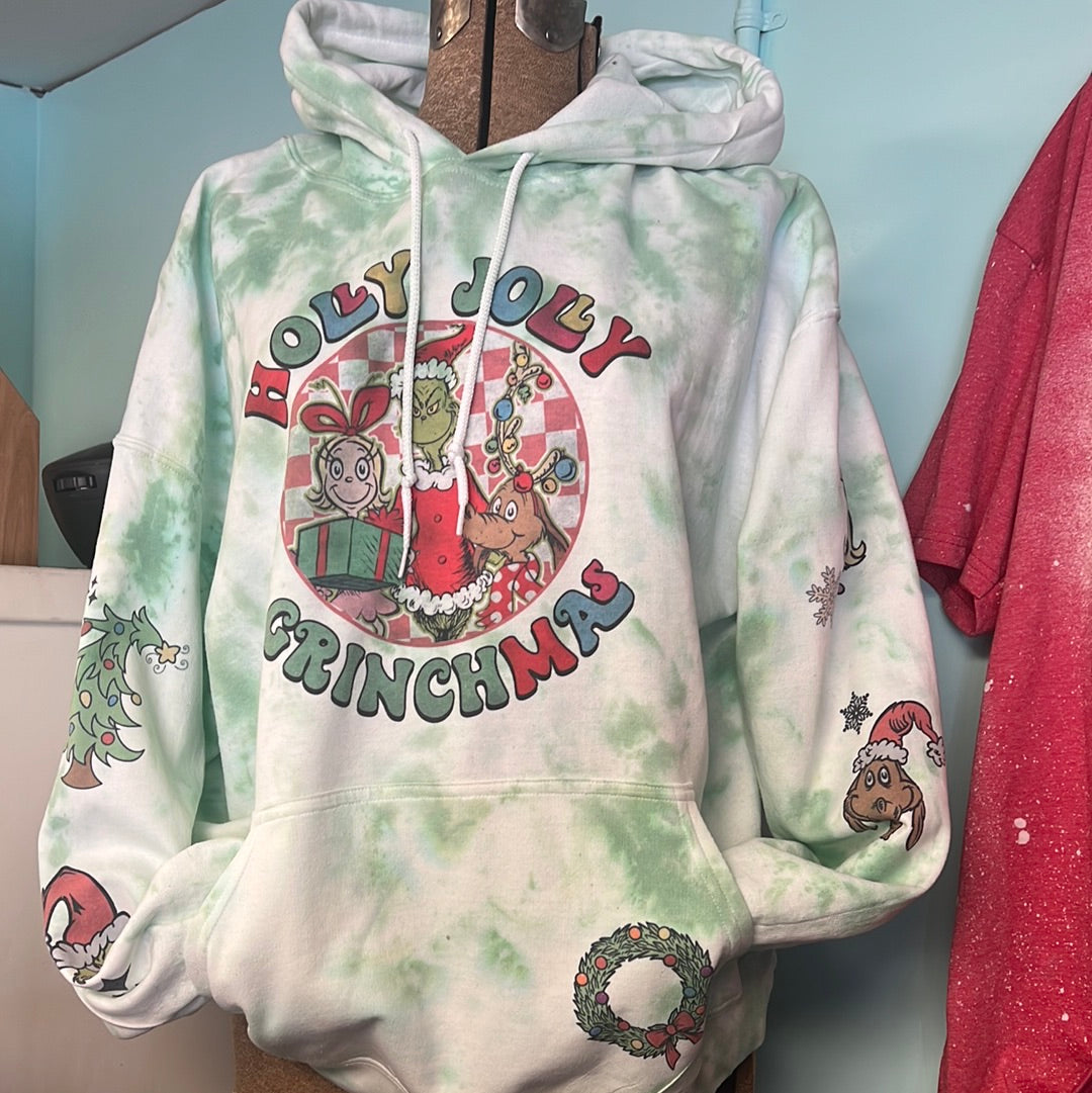 Holly jolly grinchmas hoodie