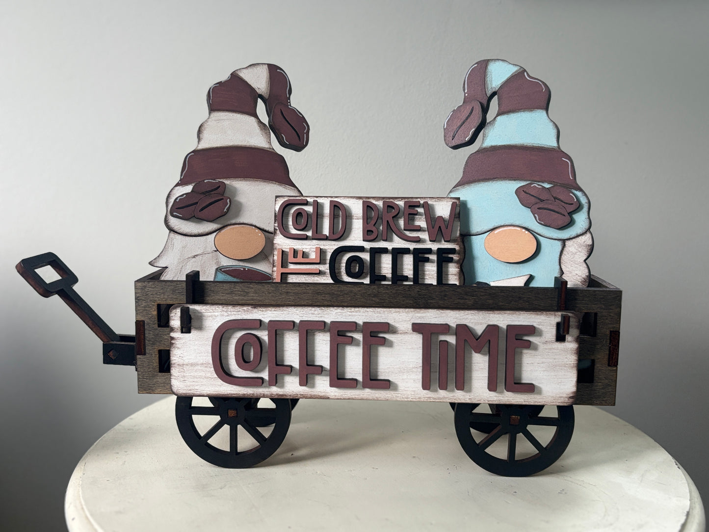 Coffee Gnome wagon/shelf interchangeable set