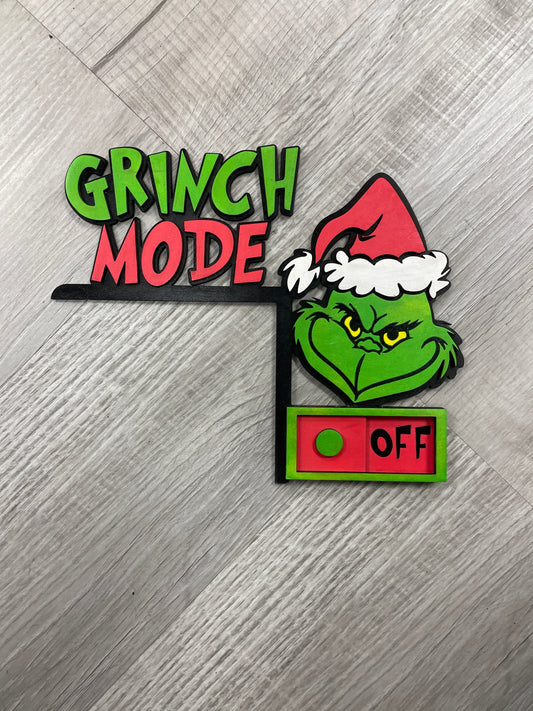 Grinch mode door topper