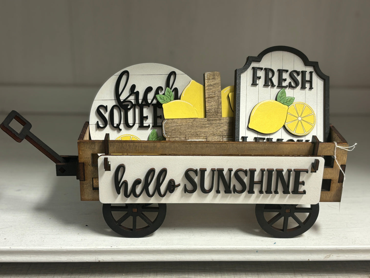 Hello Sunshine lemon wagon/shelf set
