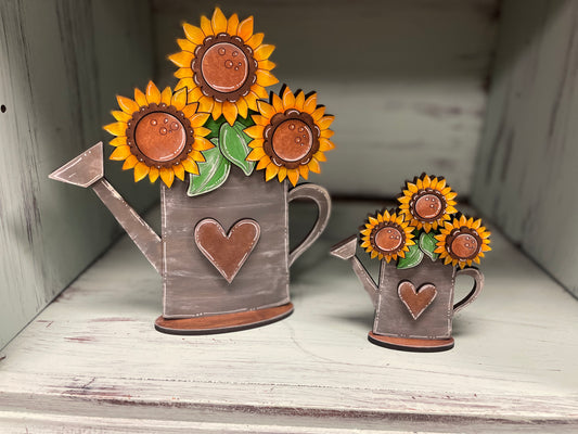 Sunflower watering can