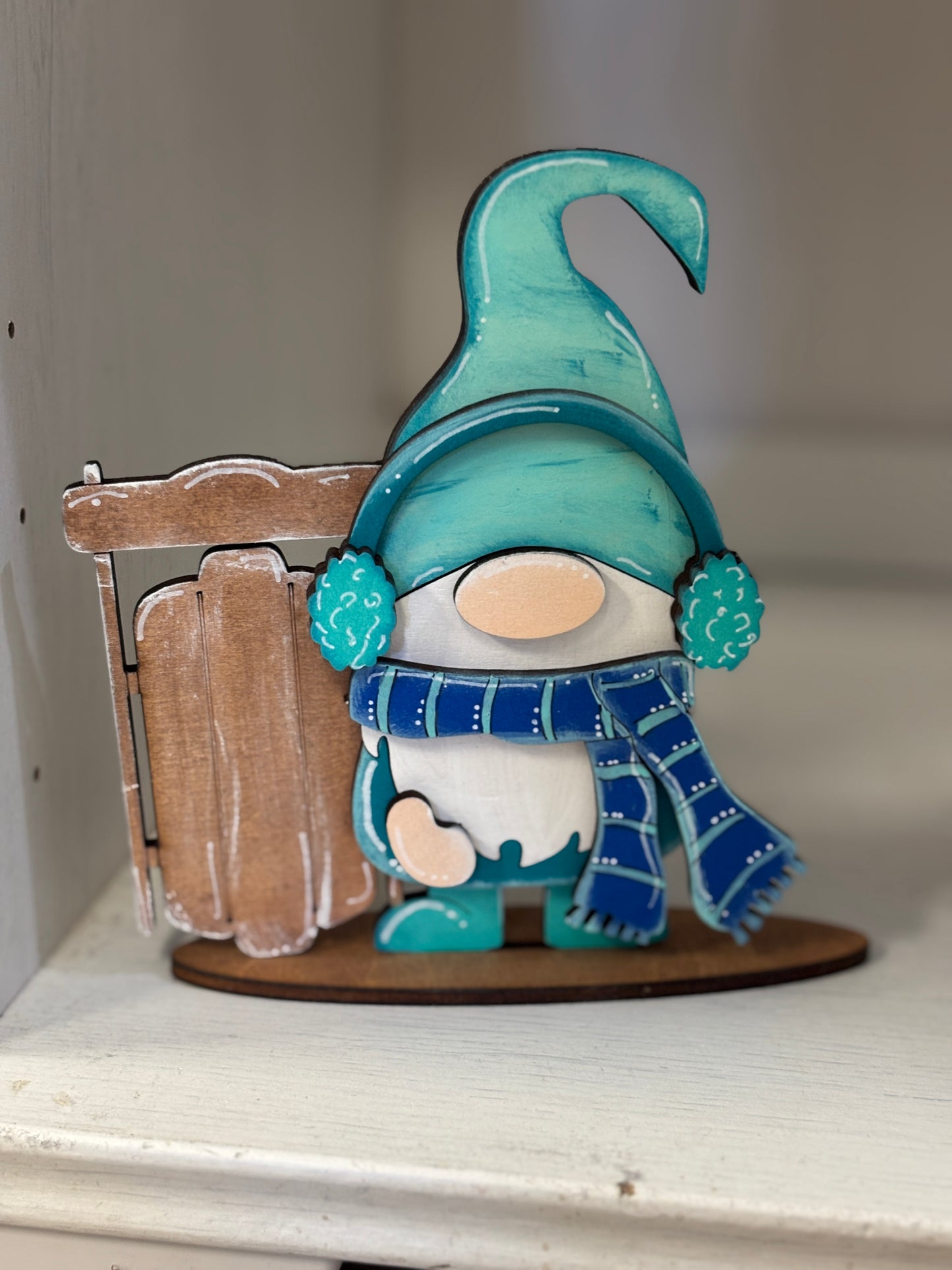 Mini standing gnomes - winter