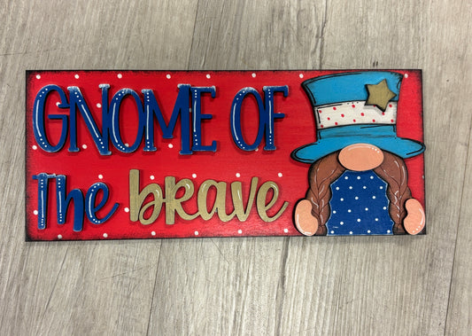 Patriotic gnomes interchangeable square and rectangle inserts