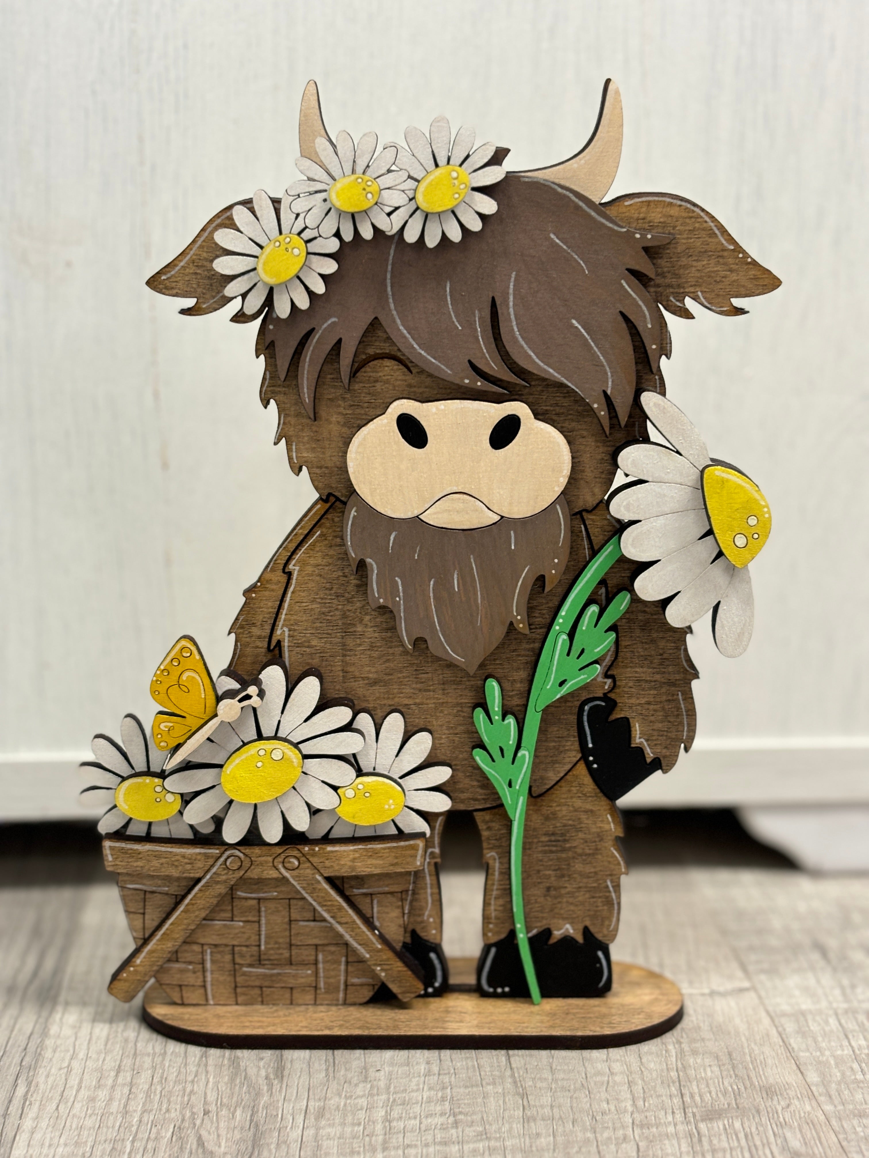 Mini Standing Highland Cow Daisy The Wildflower Highland mini-standing-highland-cow-daisy-the-wildflower-highland