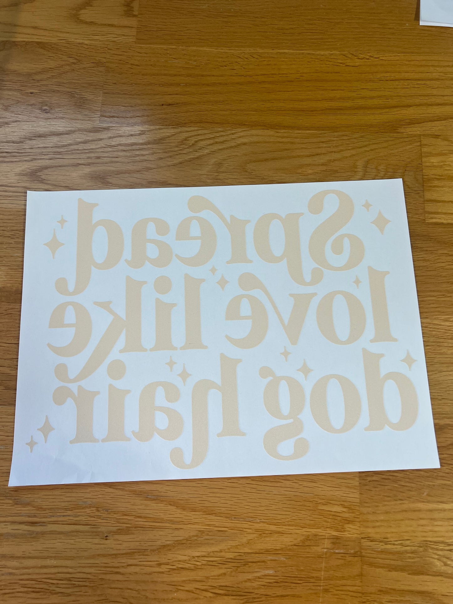 Spread love like dog hair