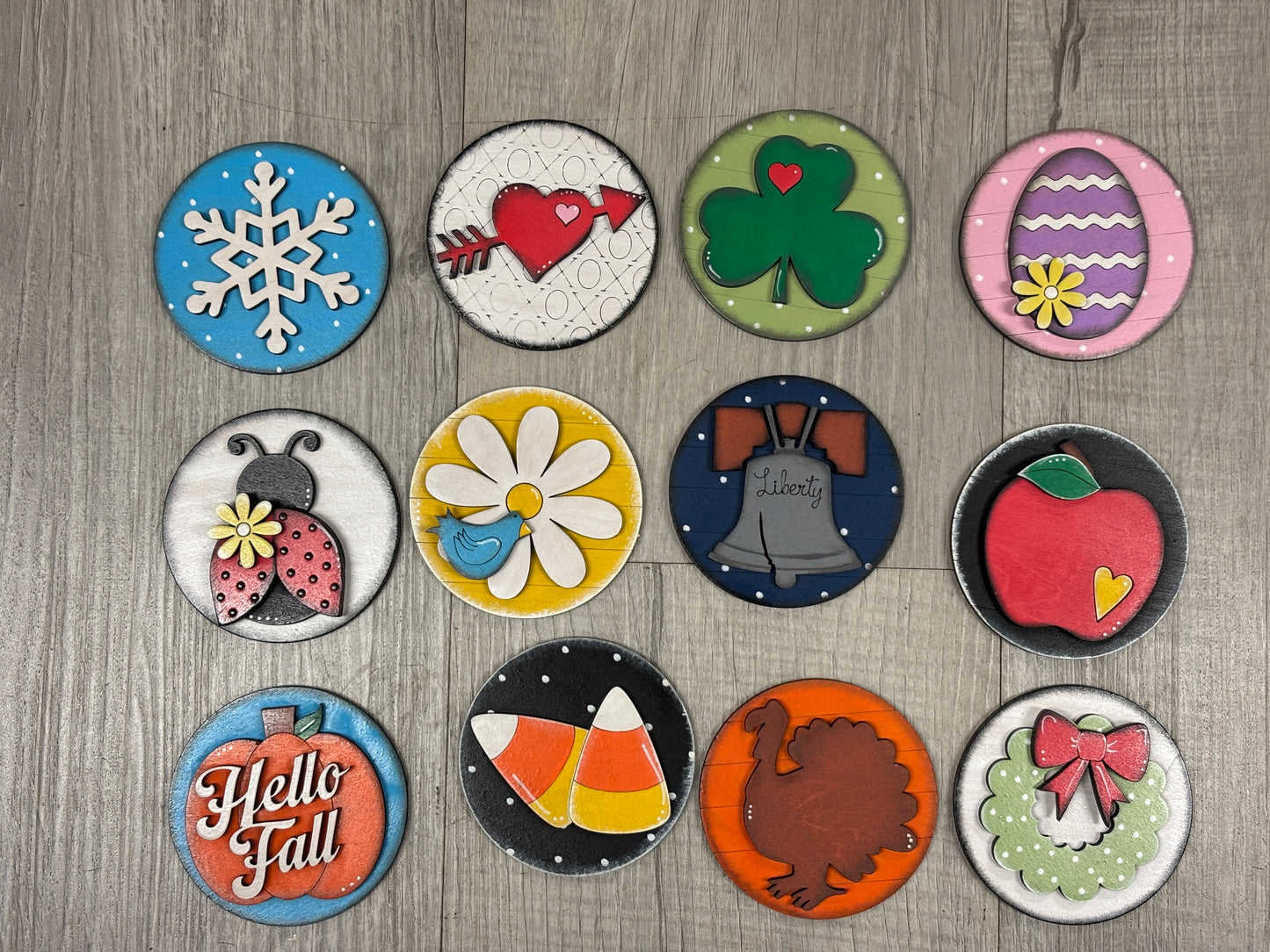 3 inch round interchangeable inserts