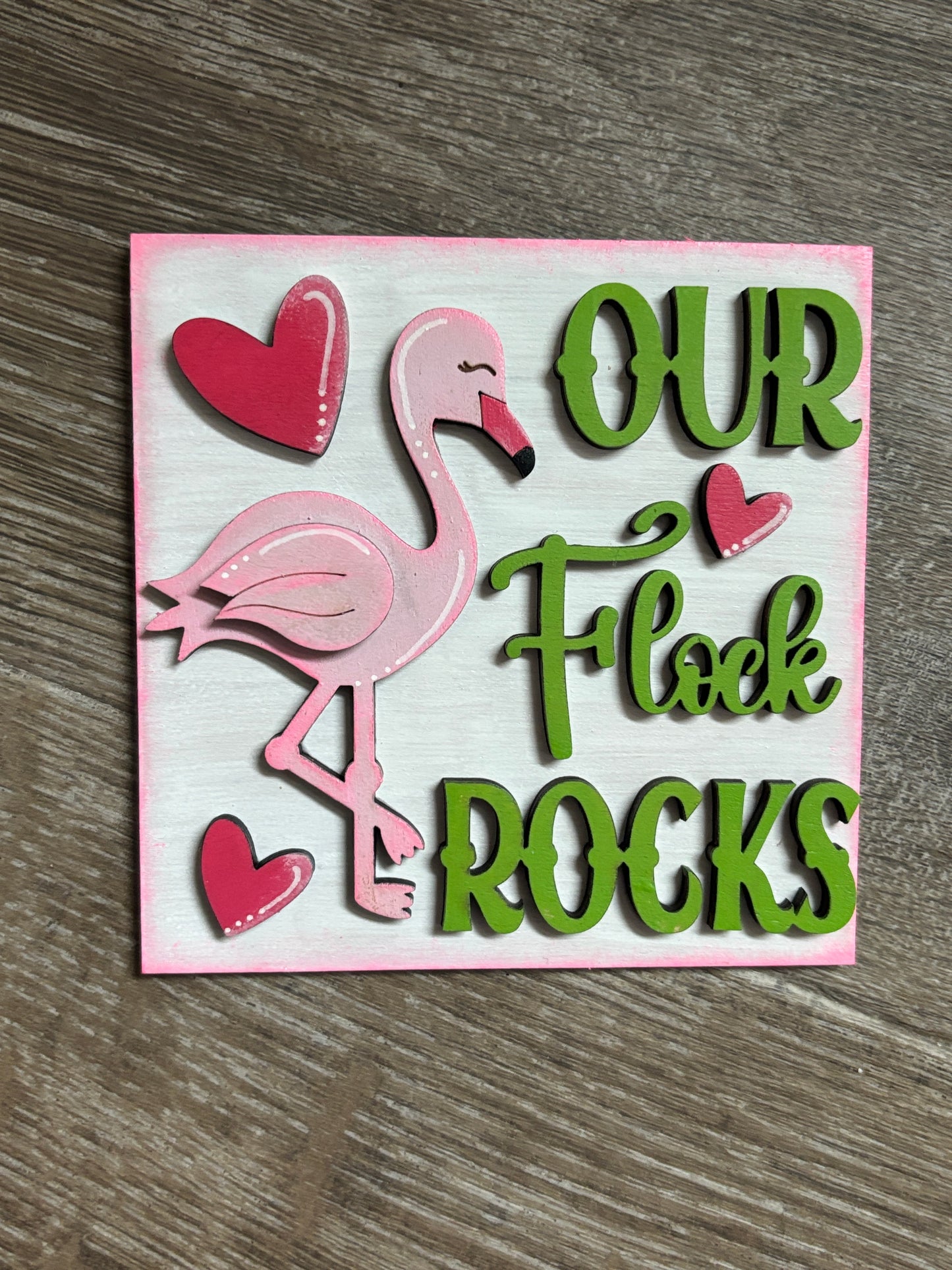 Flamingo square inserts