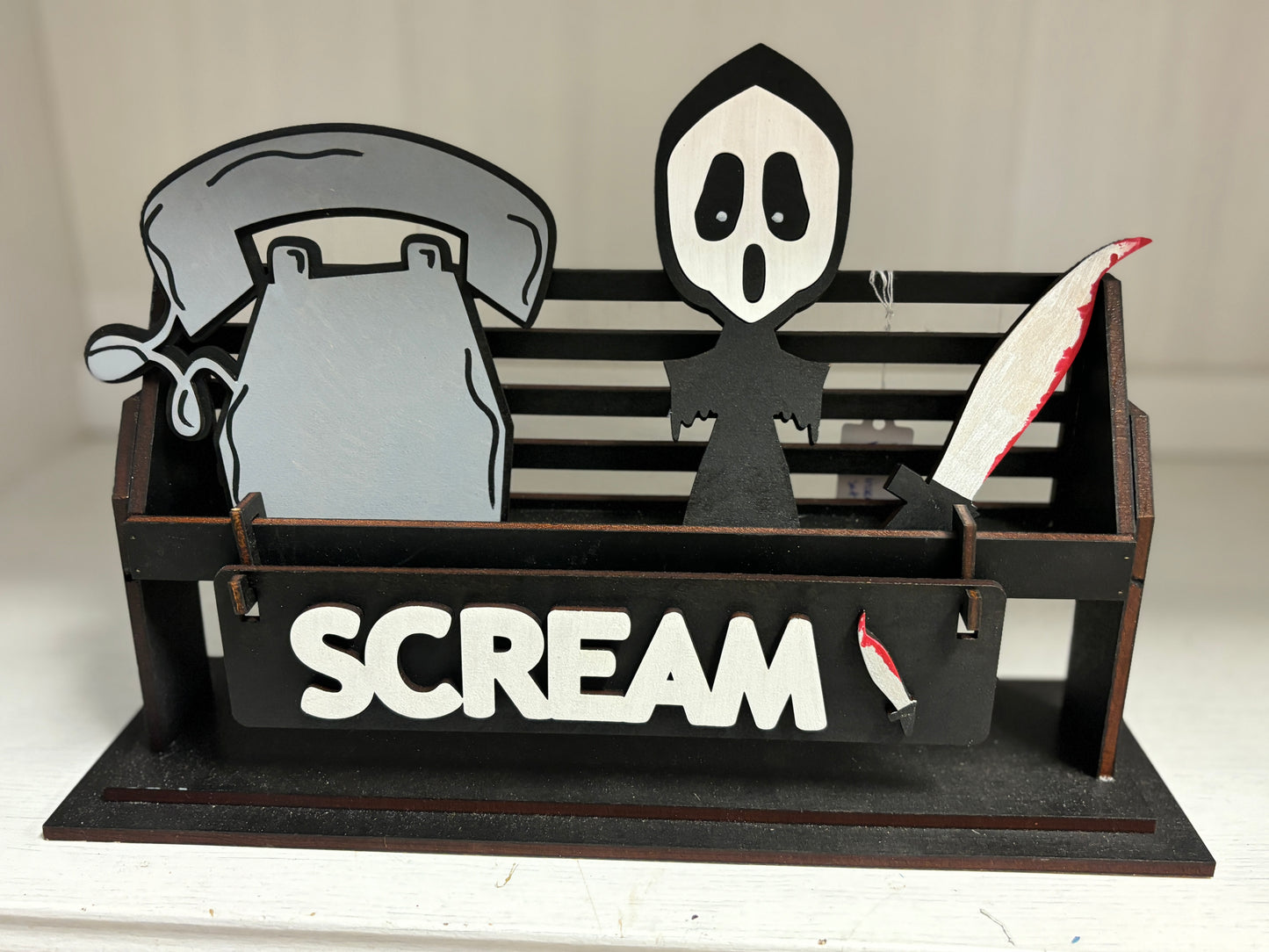 Ghost face- horror interchangeable insert set for wagon and shelf