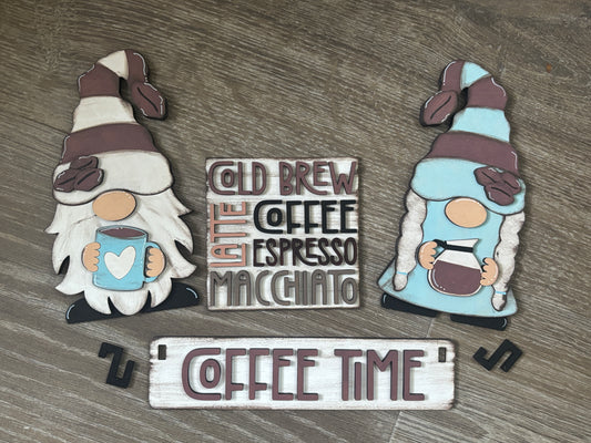 Coffee Gnome wagon/shelf interchangeable set