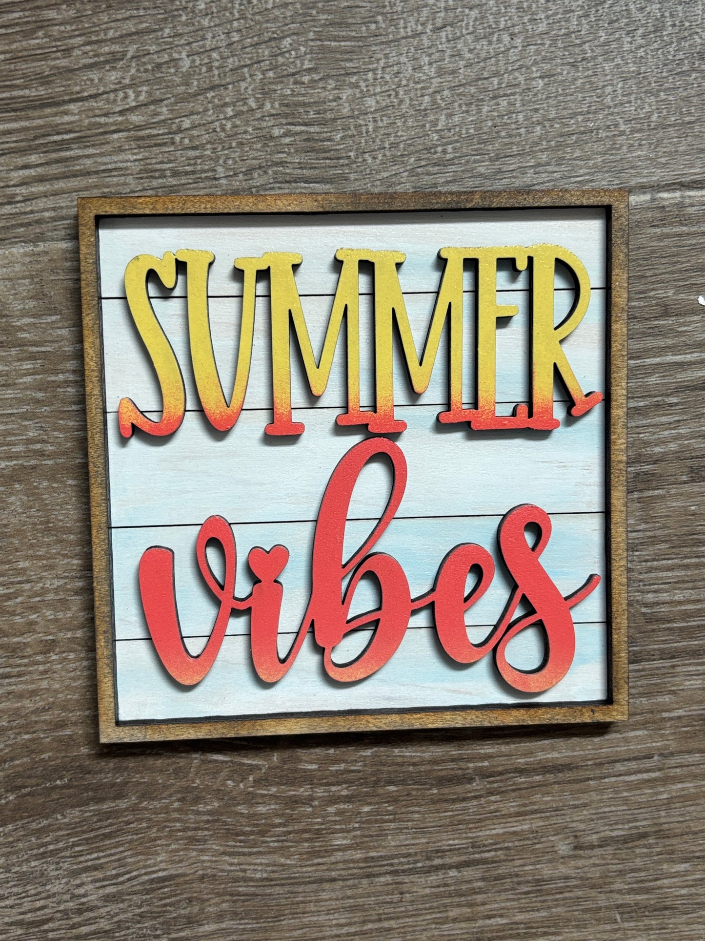 Summer - highland cow square inserts