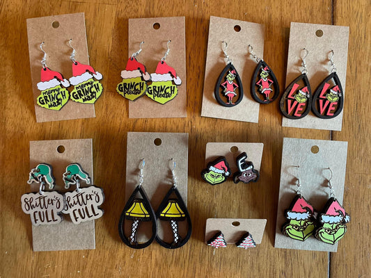 Christmas earrings