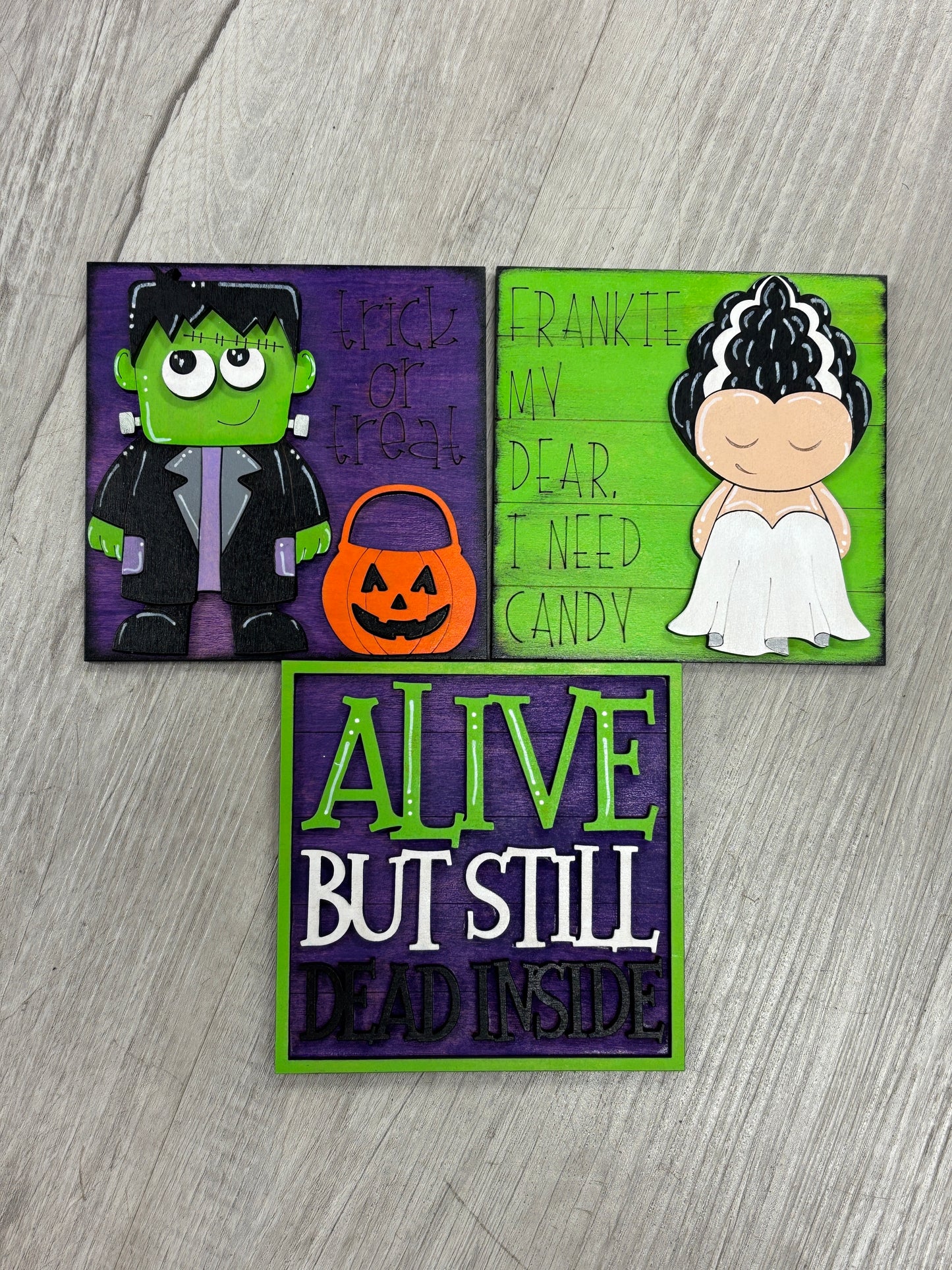 Frankenstein interchangeable square inserts