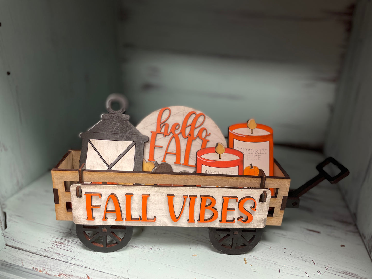 Fall vibes interchangeable set for wagon and shelf