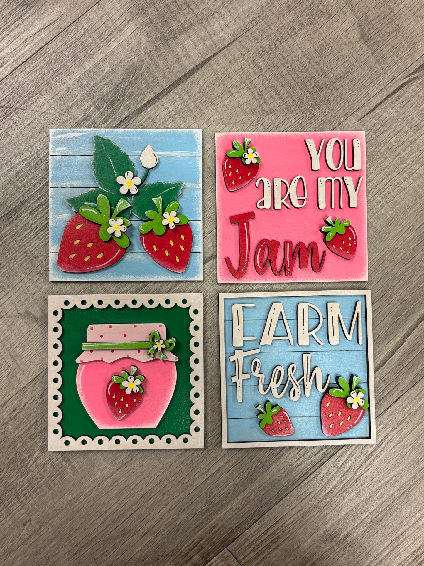 Strawberry square inserts