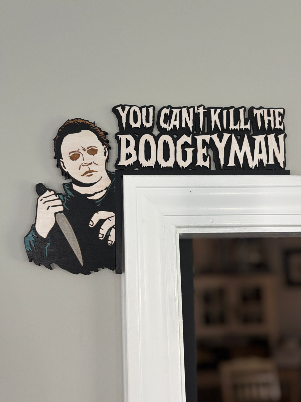 Horror door corner toppers