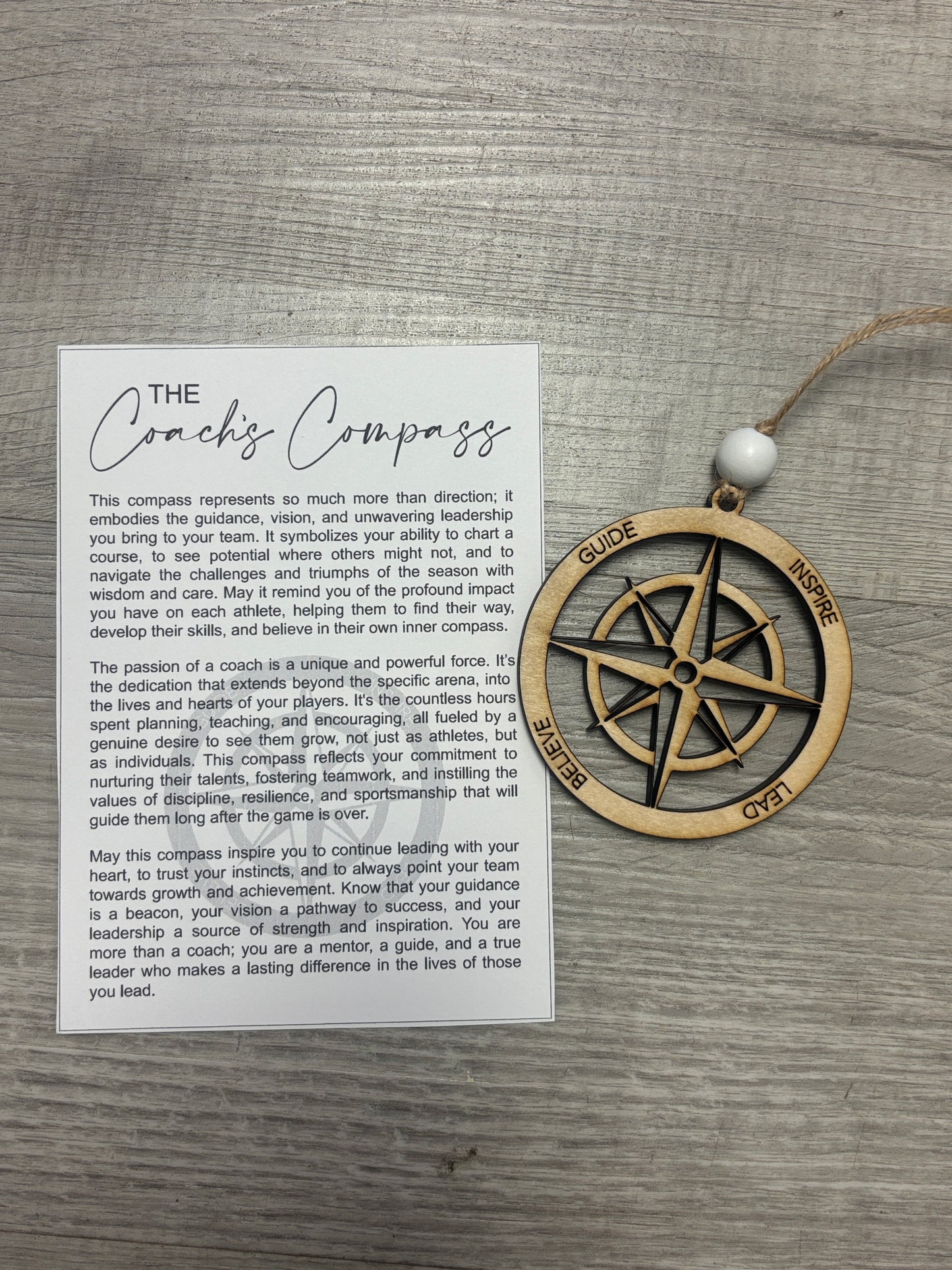 Story card ornament / car charm