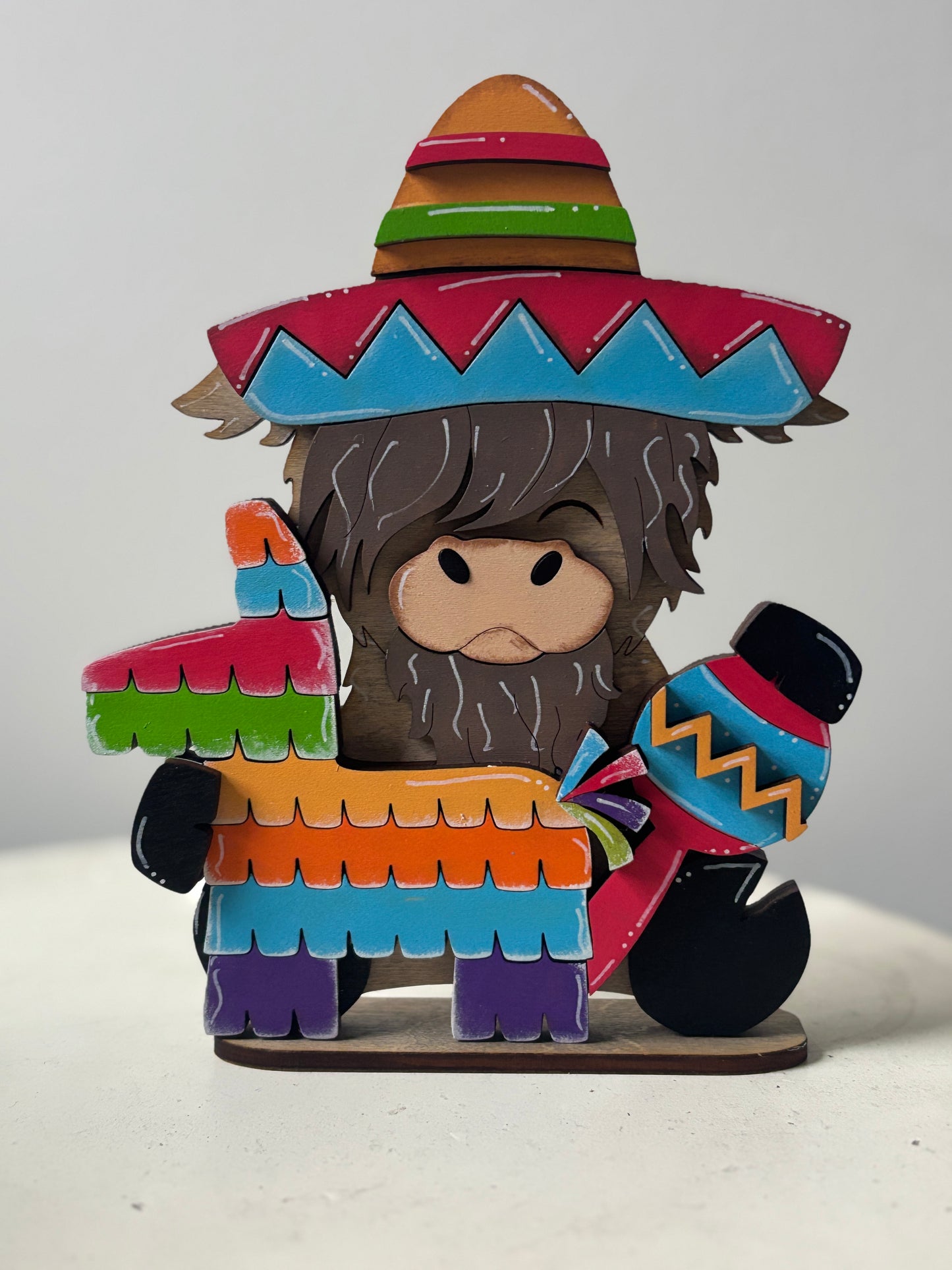 Cinco de mayo shelf sitter highland cows