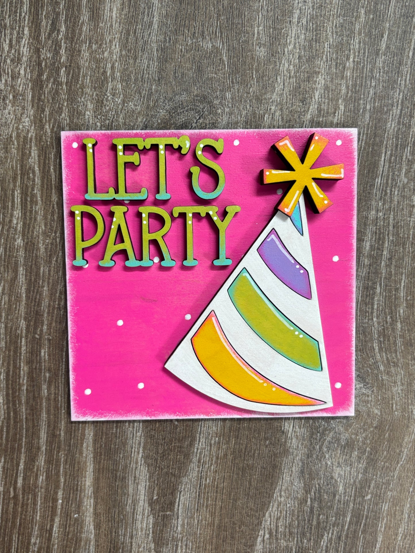Happy birthday square inserts