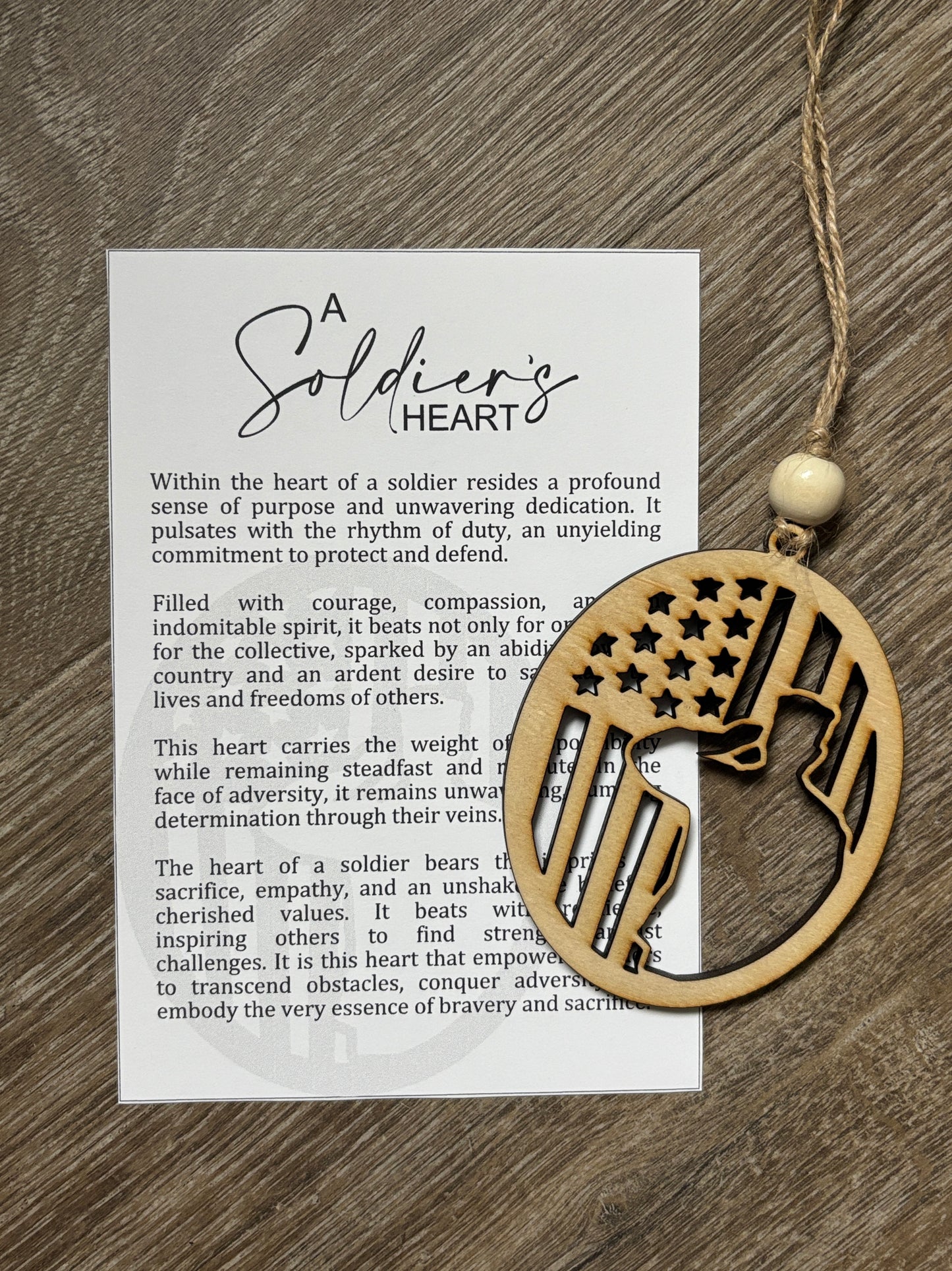 Story card ornament / car charm