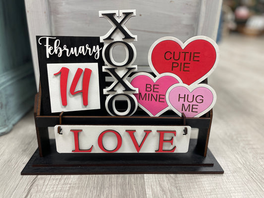 Valentine’s - Love wagon/shelf/crate set