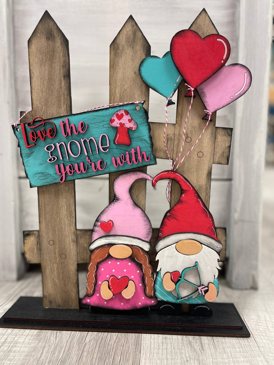 Valentine’s- Love the gnome you’re with interchangeable fence set