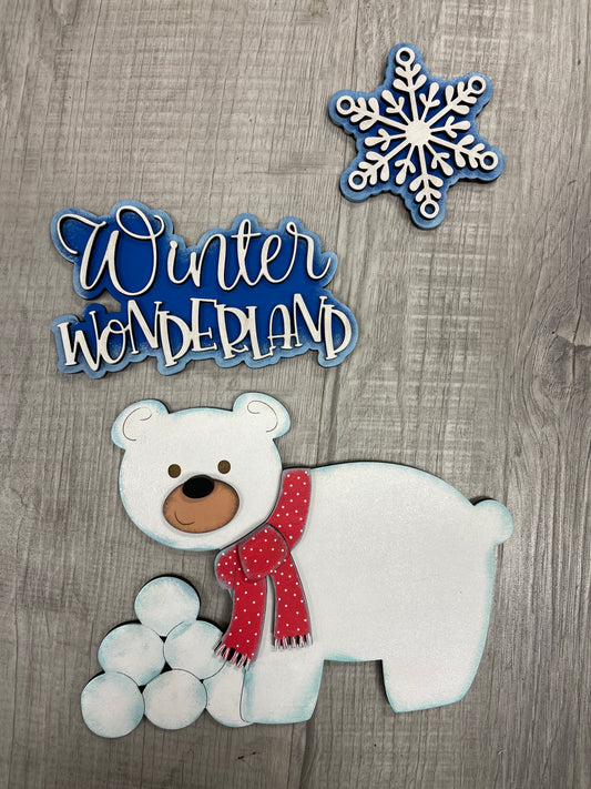 Polar bear interchangeable fence set
