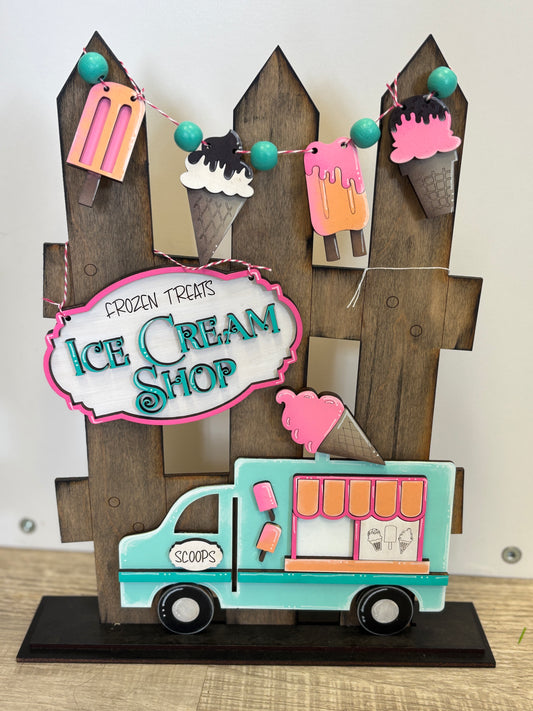 Ice cream truck interchangeable fence set