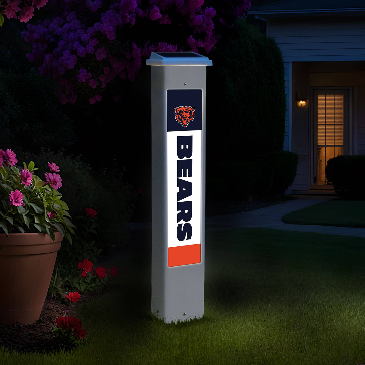 NFL Team Glow Post - Chicago Bears