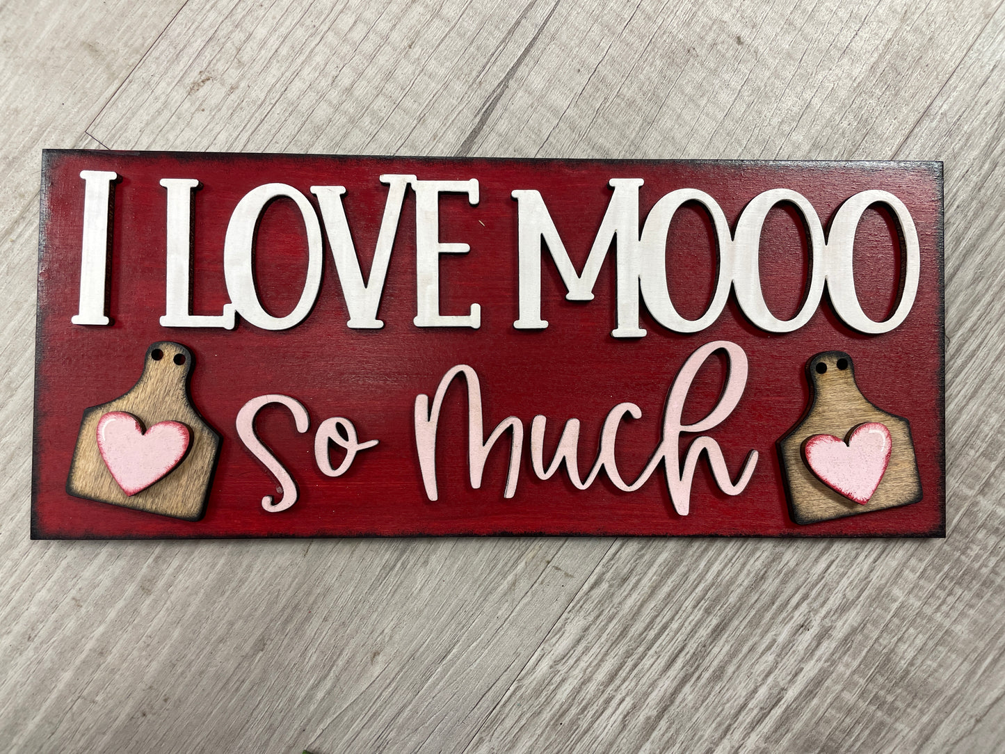 Valentine’s - highland cow square inserts