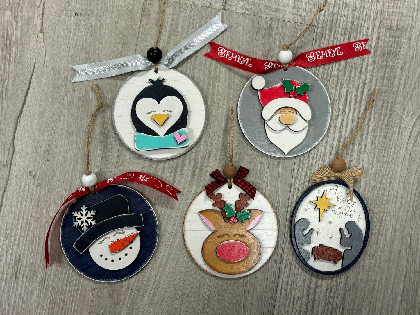 DIY ornament Kit- Christmas rounds