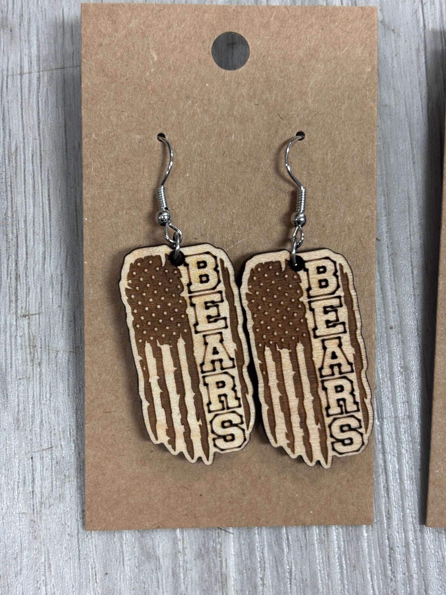 Bears Football earrings