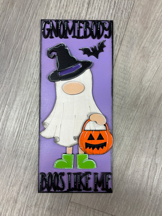 Gnome Halloween interchangeable square & rectangle inserts