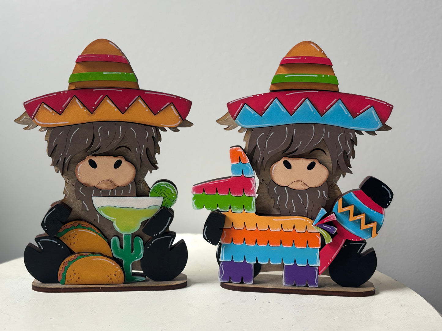 Cinco de mayo shelf sitter highland cows