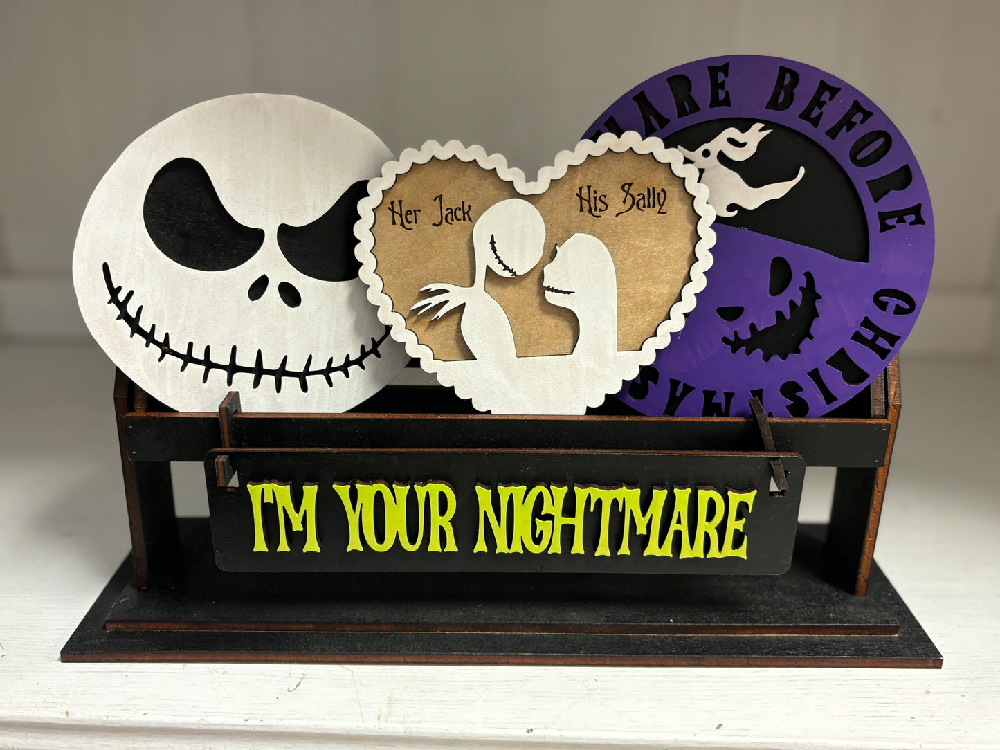 Nightmare before Christmas interchangeable insert set for wagon and shelf