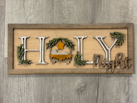 Holy night sign