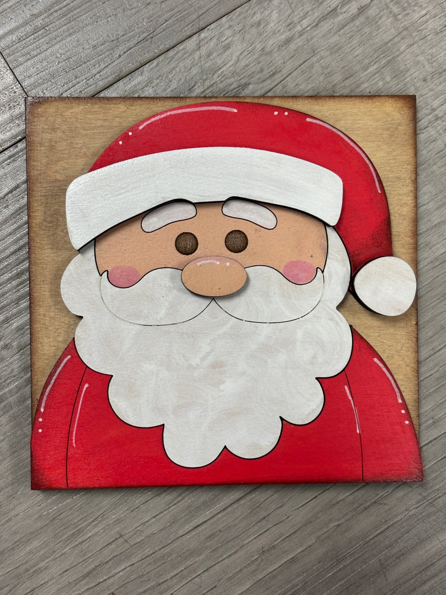 Santa’s, Mrs. Claus and Rudolph Christmas interchangeable square inserts