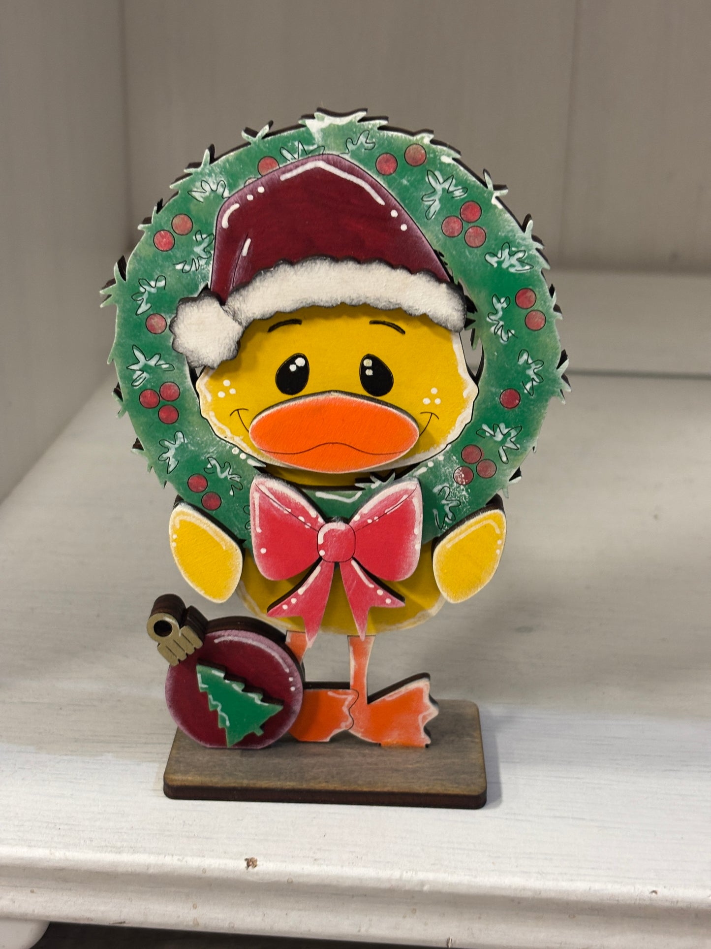 Standing Christmas ducks