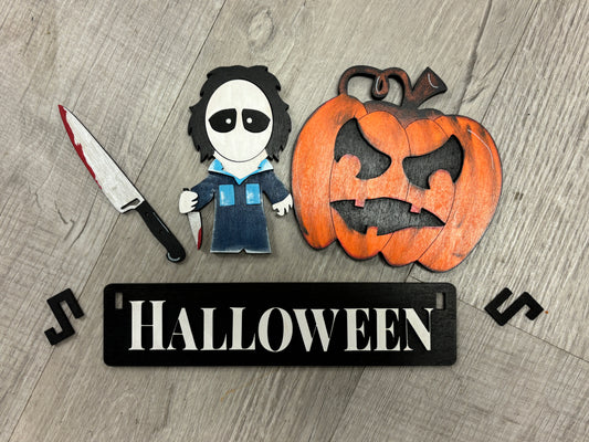 Michael Myers- horror interchangeable insert set for wagon and shelf