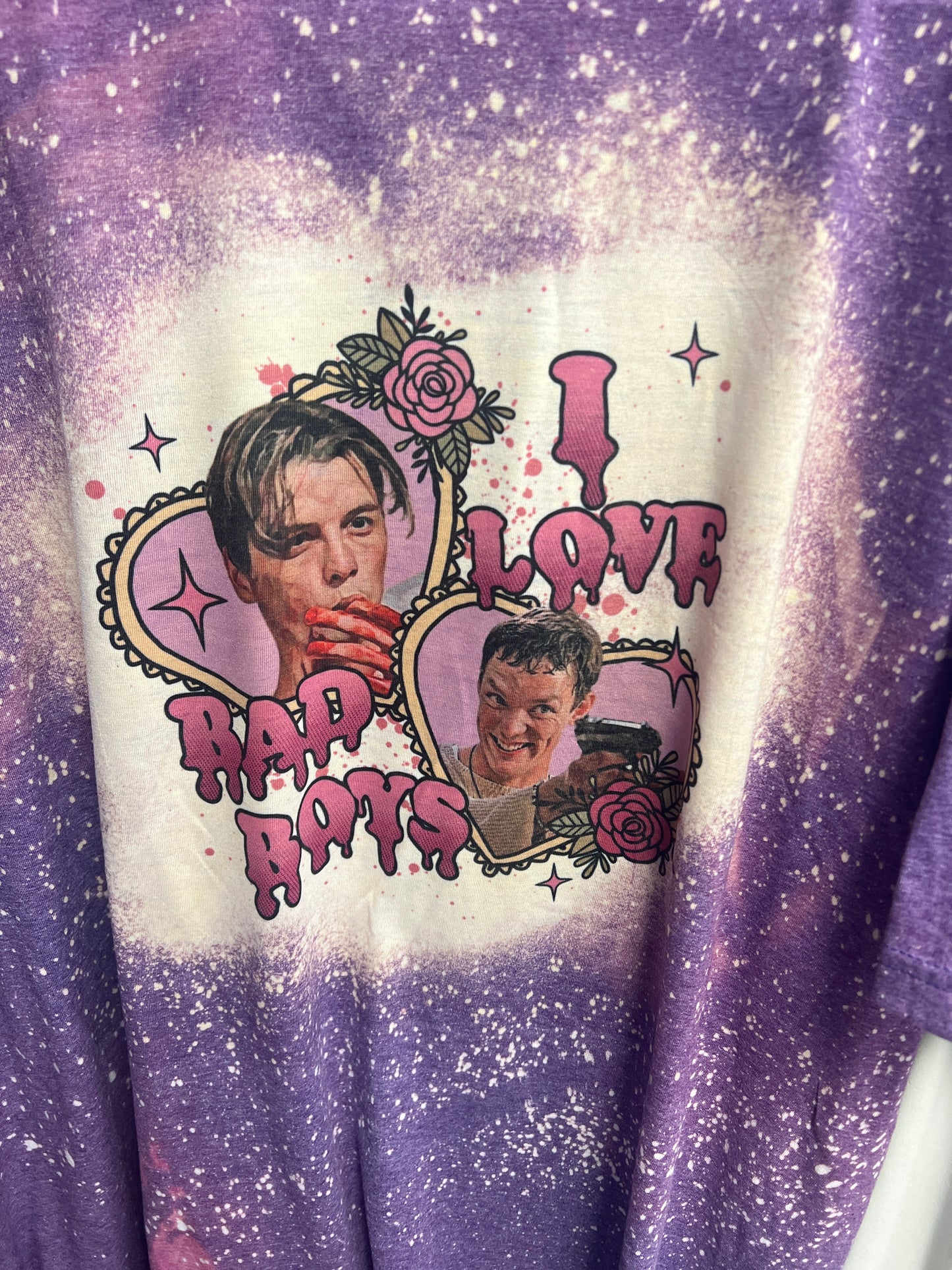 I love bad boys purple bleached