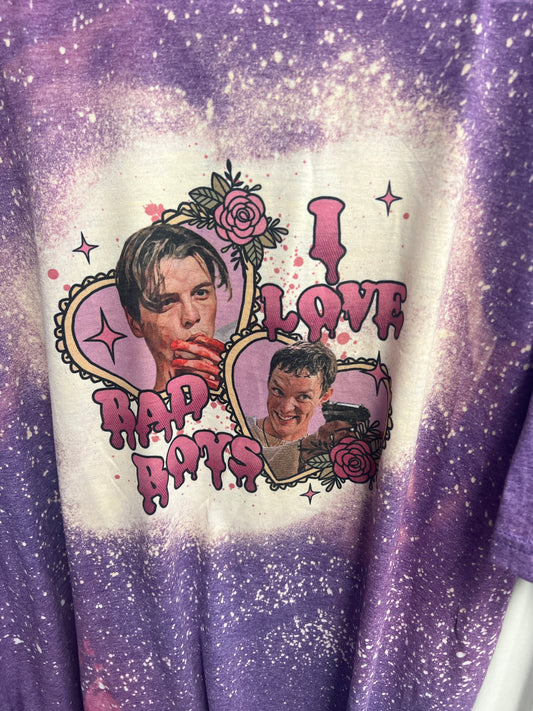 I love bad boys purple bleached