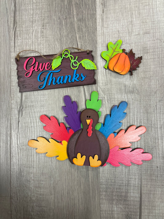 Turkey/thanksgiving interchangeable fence set