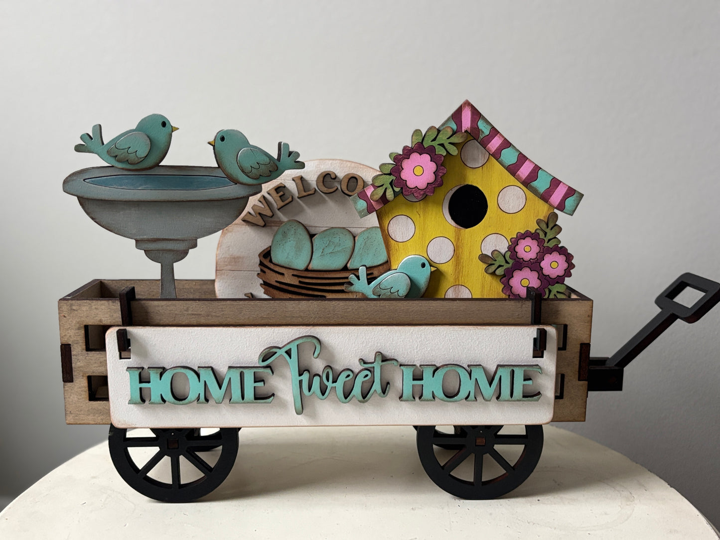 Home tweet home wagon/shelf set
