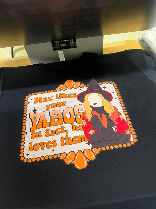 Max like your yobos black comfort color tee