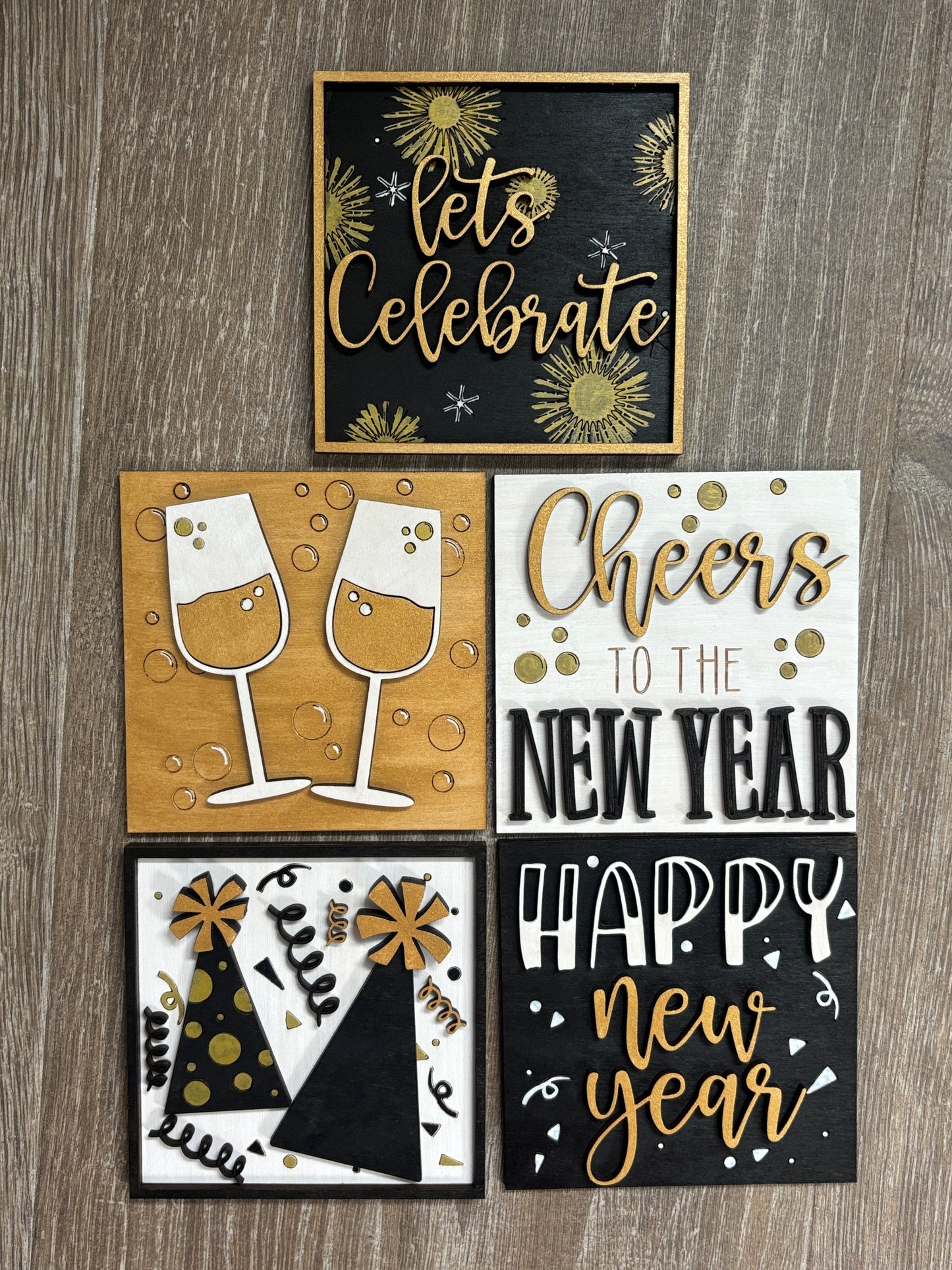New Year’s Eve square inserts