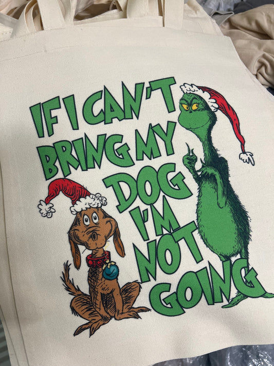 Grinch large tote bag