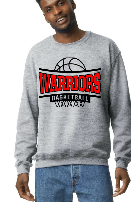 Warriors basketball crewneck