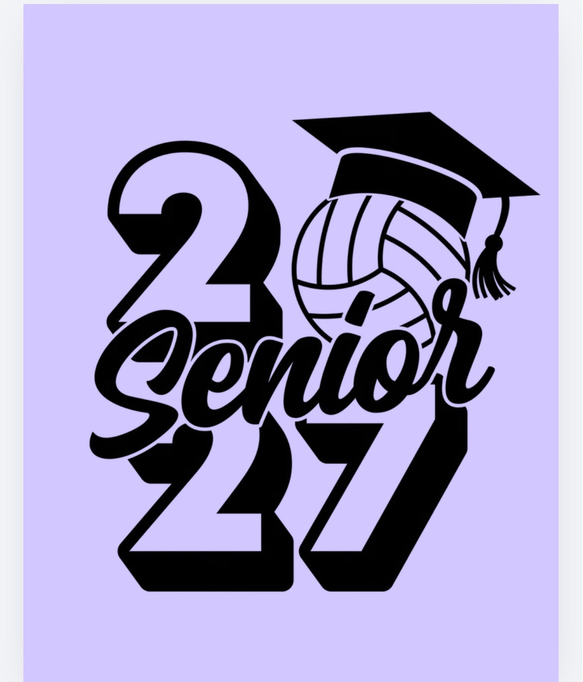 Senior night non senior color tee